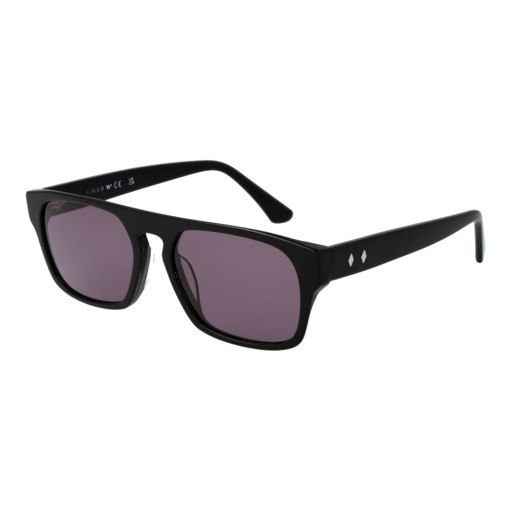 Web Black Acetate Sunglasses