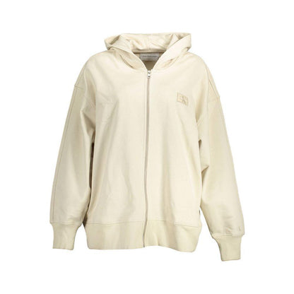 Calvin Klein Beige Cotton Women Sweatshirt