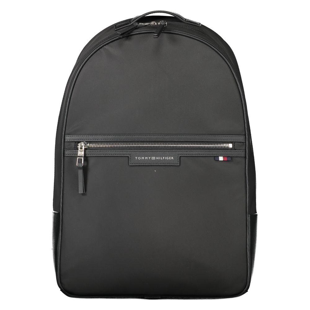 Tommy Hilfiger Black Polyester Men's Backpack
