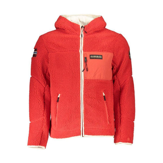 Napapijri Red Polyester Jacket NA-21688-XXL