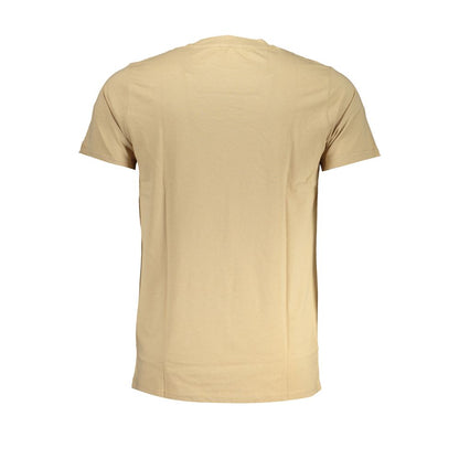 Cavalli Class Beige Cotton T-Shirt Cavalli Class