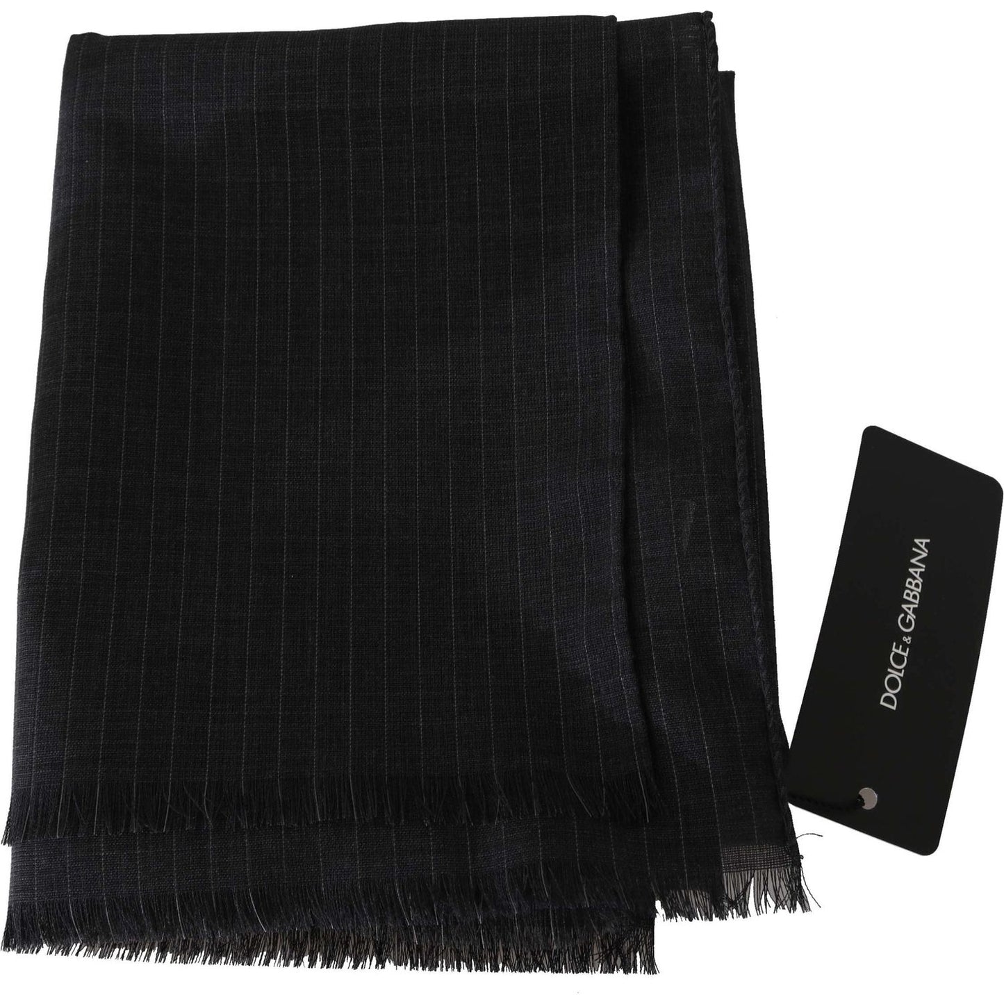 Dolce & Gabbana Gray 100% Wool Striped Pattern Wrap Scarf 1728,67345645728,Accessories,Dolce & Gabbana,Gray,Material: 100% Wool,Men,Men - Accessories,New with tags,Scarves - Accessories,Scarves - Men - Accessories,Scarves - Scarves - Accessories