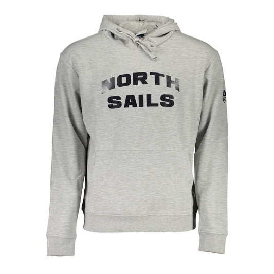 North Sails Grigio Cotton Men Sweatshirt North Sails