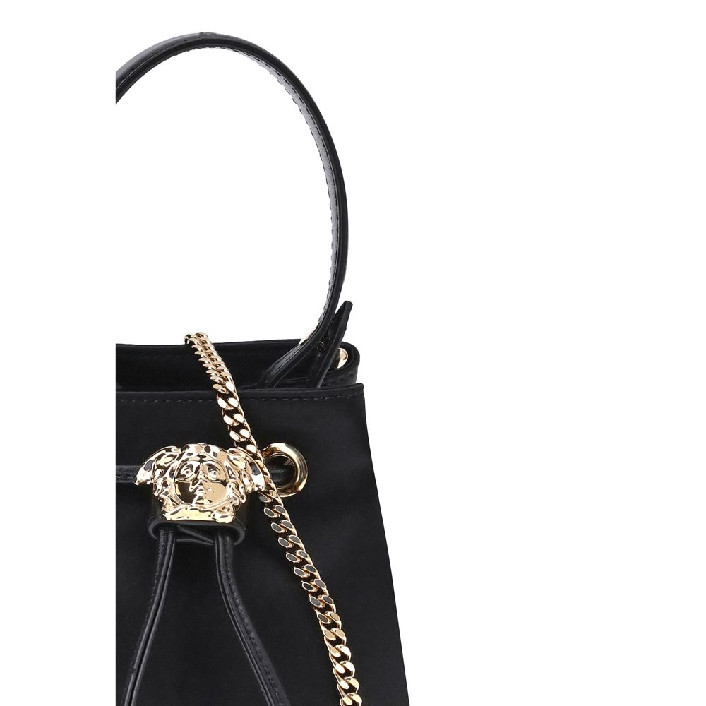 Versace Black Viscose Shoulder Bag