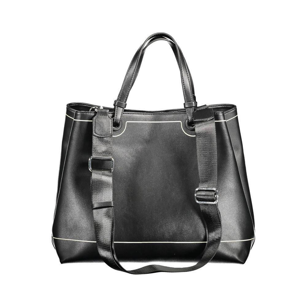 BYBLOS Black Polyurethane Women Handbag