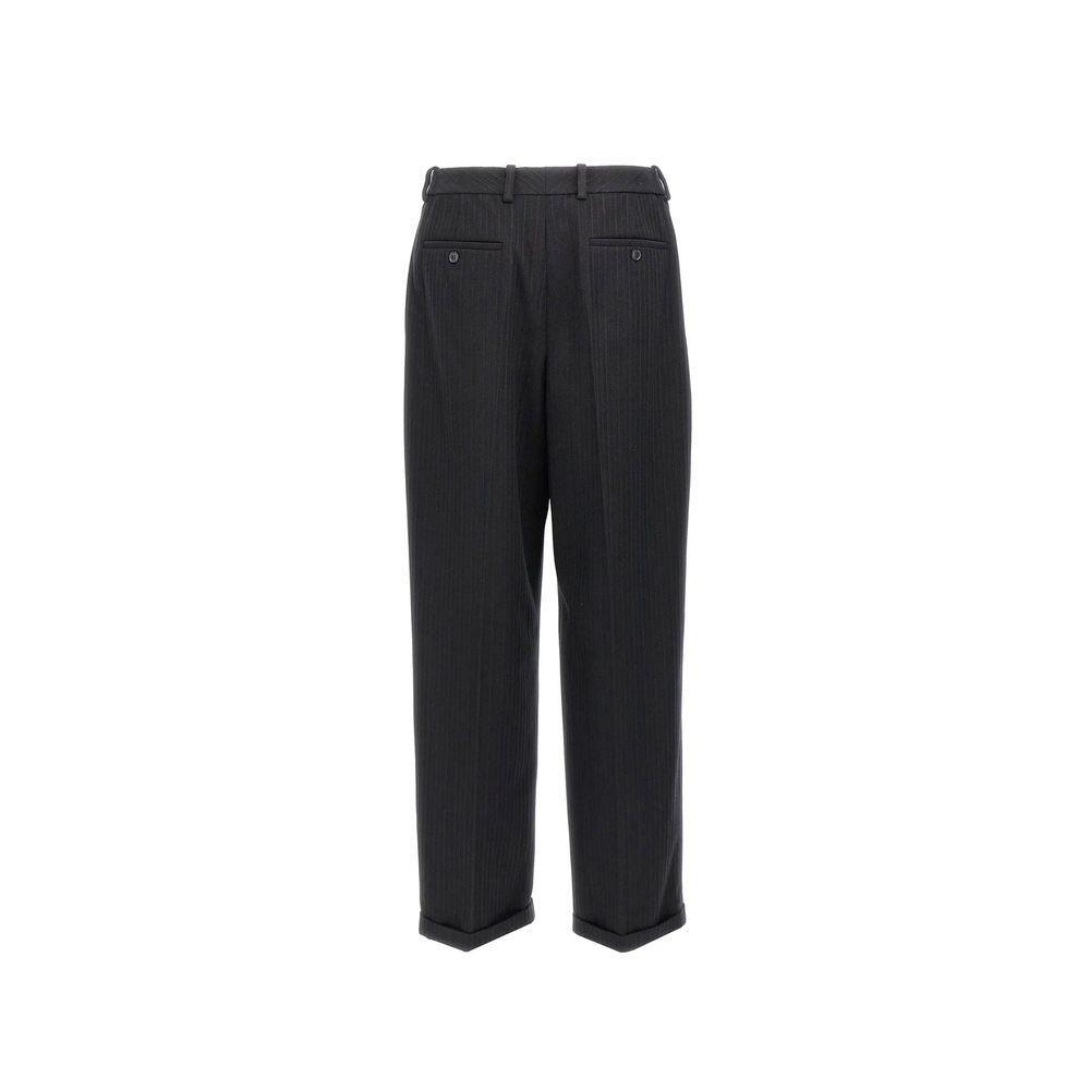 Saint Laurent Cashmere And Wool Flannel 90'S Striped Pants SA-8815637266644-IT52 | XL
