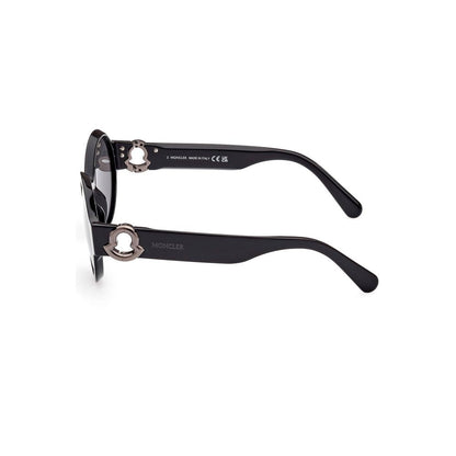 Moncler Black Pantografato Women Sunglasses Moncler