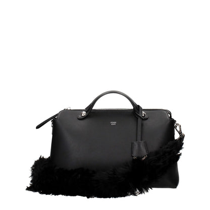 Fendi Black Leather Shoulder Bag