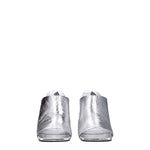 The Attico Gray Leather Platforms