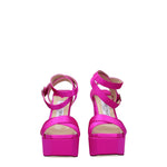 Jimmy Choo Pink Satin Platforms