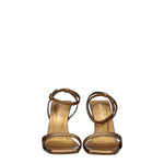 Palm Angels Gold Leather Platforms