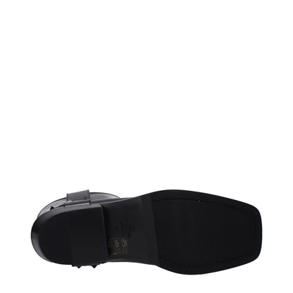 Valentino Garavani Black Leather Ankle Boots Valentino Garavani