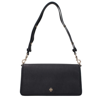 Tory Burch Black Leather Shoulder Bag 1728,75667636384,Bags,Black,New with tags,Shoulder Bags - Bags,Tory Burch,Women