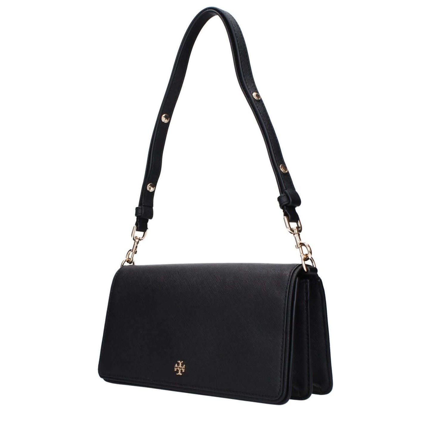Tory Burch Black Leather Shoulder Bag 1728,75667636384,Bags,Black,New with tags,Shoulder Bags - Bags,Tory Burch,Women