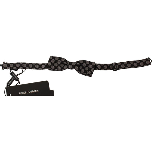 Dolce & Gabbana Brown Silk Polka Dot Jacquard Men Bow Tie Papillon 1728,67345645728,Accessories,Bowties - Ties and Formal Accessories - Accessories,Brown,Dolce & Gabbana,Material: 100% Silk,Men,Men - Accessories,New with tags,Ties & Bowties - Men - Access