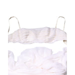 Dolce & Gabbana White Bustier Corset Cropped Chiffon Top TSH90632-38