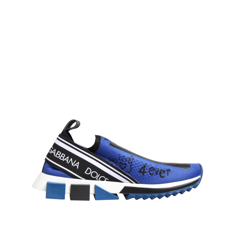 Dolce & Gabbana Blue Logo Low Top Sorrento Sneakers Shoes MV7743-40