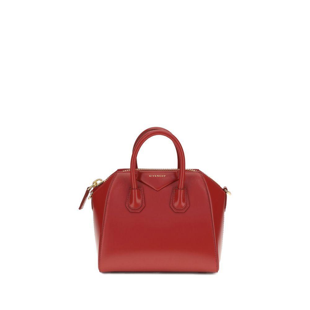 Front view with bag zipped and handles upright.