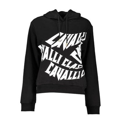 Cavalli Class Black Cotton Women Sweatshirt