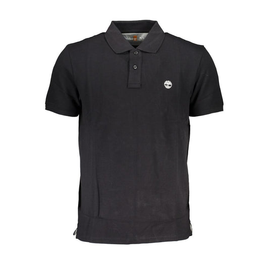 Timberland Black Cotton Men Polo Shirt