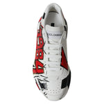 Dolce & Gabbana White Daymaster Hand Painted Sneakers MV5552-39