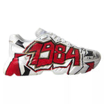 Dolce & Gabbana White Daymaster Hand Painted Sneakers MV5552-39