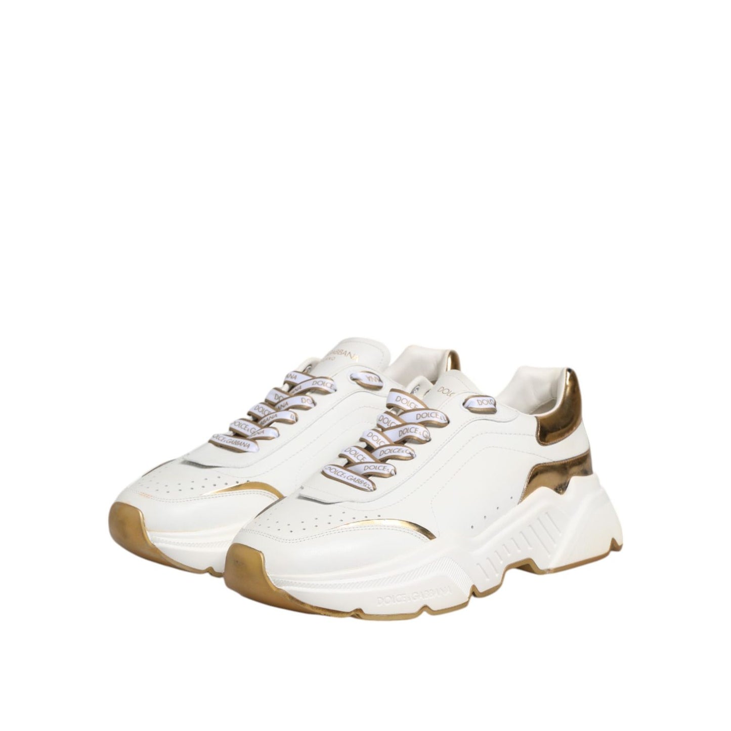 Dolce & Gabbana White Logo Daymaster Low Top Sneakers Shoes