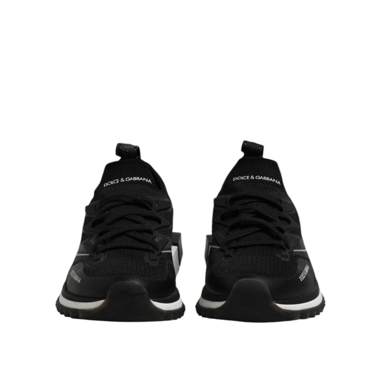 Dolce & Gabbana Black SORRENTO Lace Up Men Sneakers Shoes