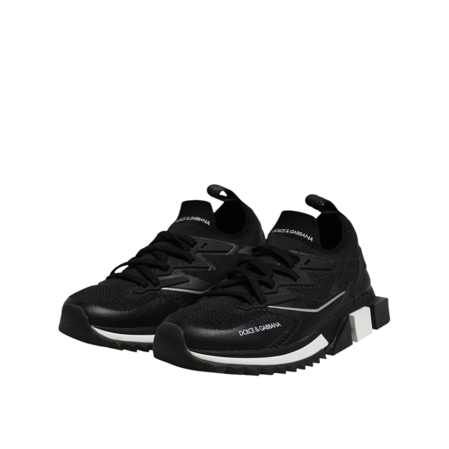 Dolce & Gabbana Black SORRENTO Lace Up Men Sneakers Shoes
