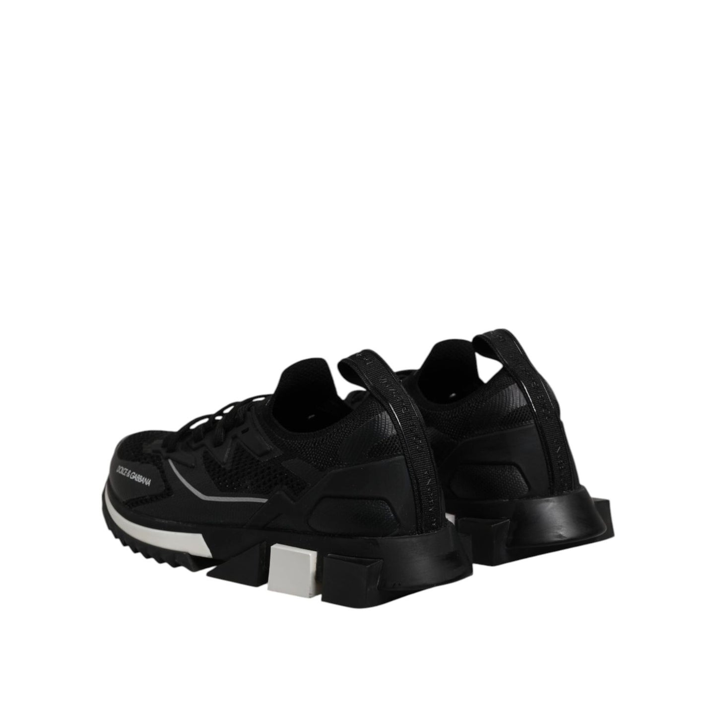 Dolce & Gabbana Black SORRENTO Lace Up Men Sneakers Shoes