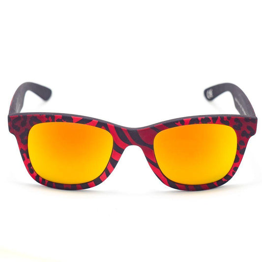 Italia Independent Red Acetate Sunglasses II0090ZEB053AC
