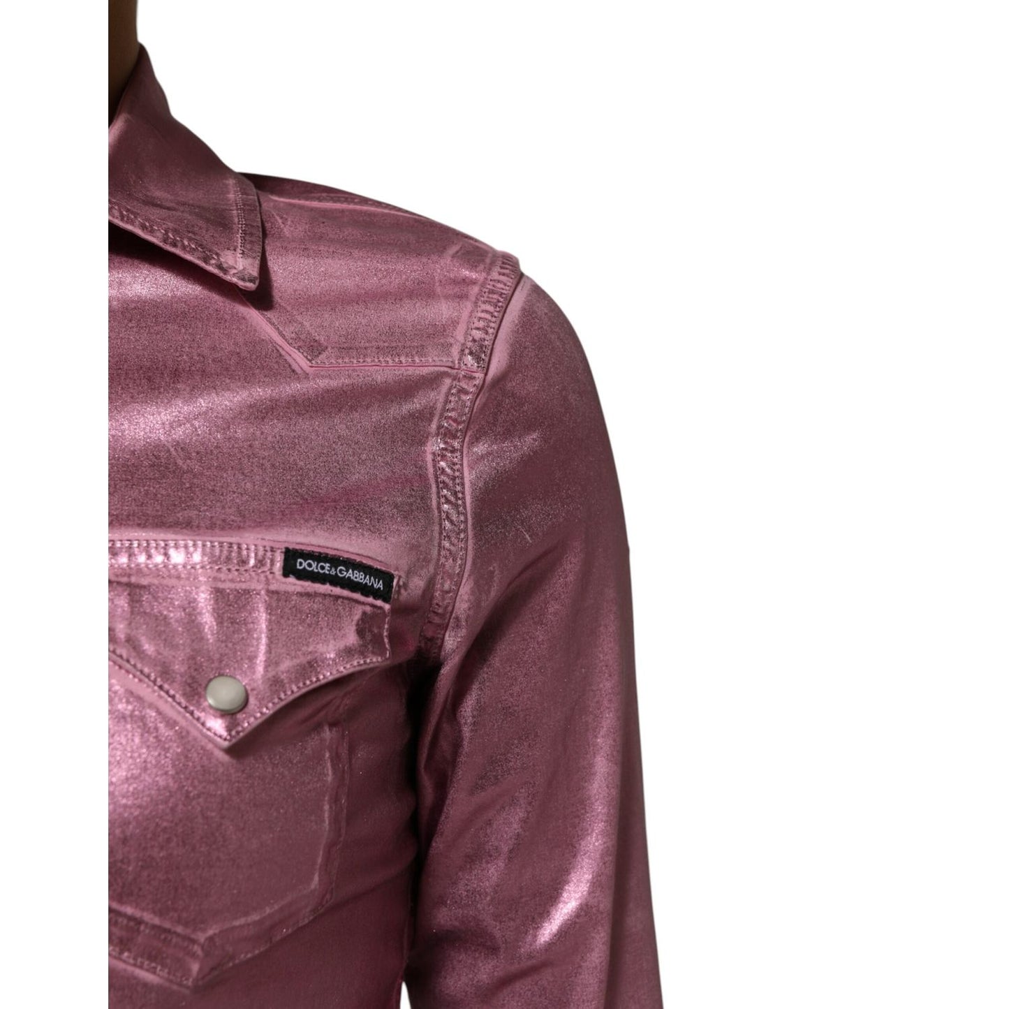 Dolce & Gabbana Pink Cotton Stretch Collared Cropped Jacket 1728,67345645728,Clothing,Dolce & Gabbana,Full-Length Jackets - Jackets & Coats - Clothing,IT38 | XS,Jackets & Coats - Clothing,Jackets & Coats - Women - Clothing,Material: 96% Cotton 4% Elastane