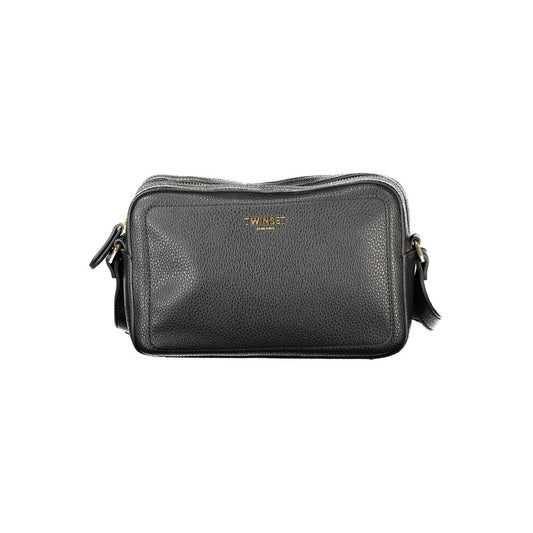 Twinset Black Polyurethane Women's Camera Bag