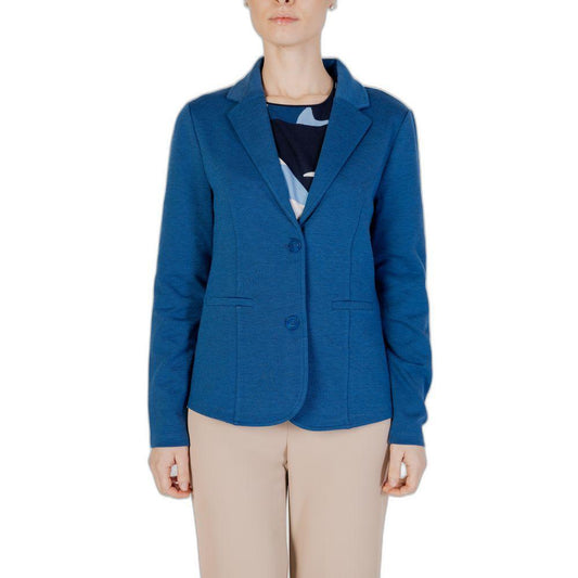 Street One Blue Polyester Blazer ST-13438400126-IT40|S