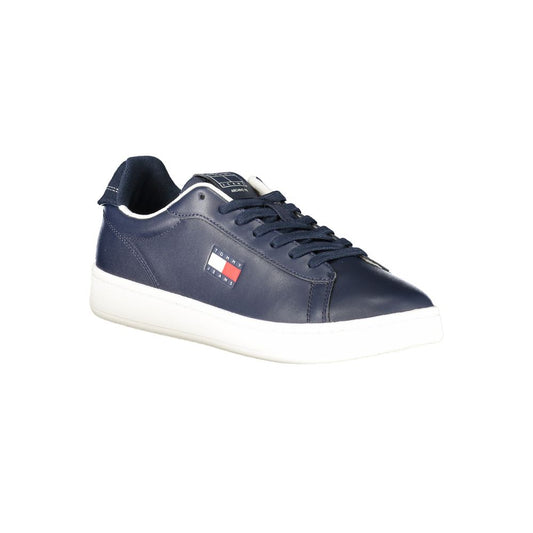 Tommy Hilfiger Blue Leather Men Sneaker TO-39392-EU40/US7