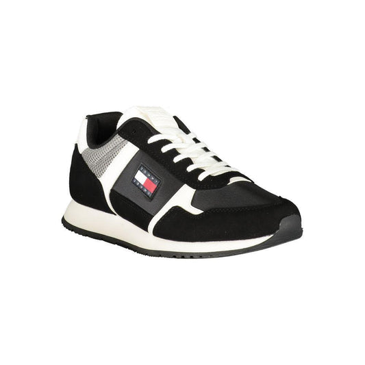 Tommy Hilfiger Black Polyester Men Sneaker TO-39409-EU40/US7