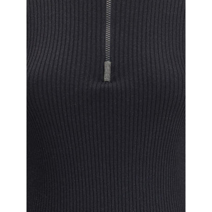 Brunello Cucinelli Black Cashmere Sweatshirt