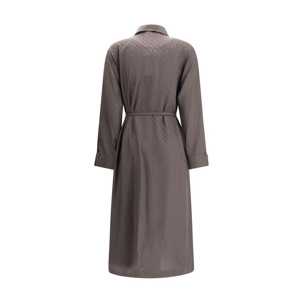 Fendi FF silk jacquard Dress FE-FDD443AUQGF1T6H-IT42 | L