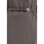 Fendi FF silk jacquard Dress FE-FDD443AUQGF1T6H-IT42 | L