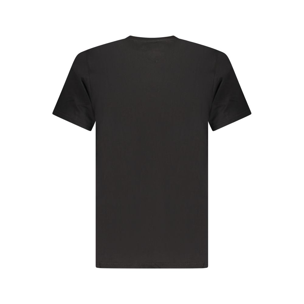 Tommy Hilfiger Black Cotton Men T-Shirt TO-39462-S