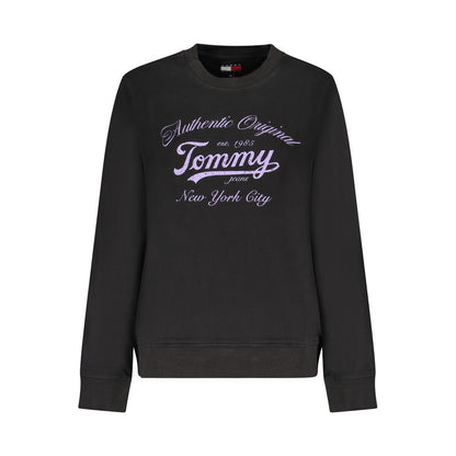 Tommy Hilfiger Black Cotton Women Sweatshirt