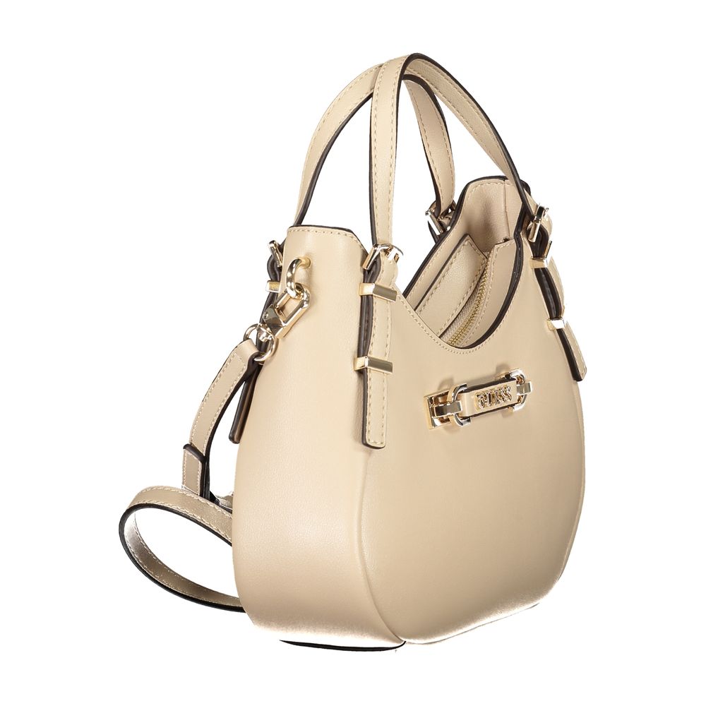 Guess Jeans Beige Polyethylene Women Handbag