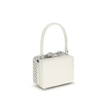 Self-Portrait Pearl-adorned Handbag SEAW25312CCREAMBB