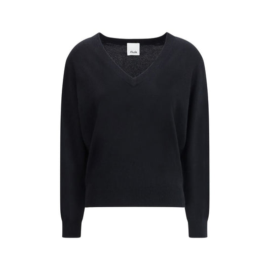 Allude Black Cashmere Cashmere Sweater