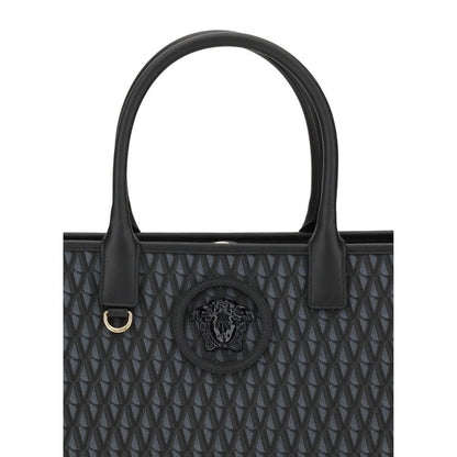 Versace Black Cotton Handbag