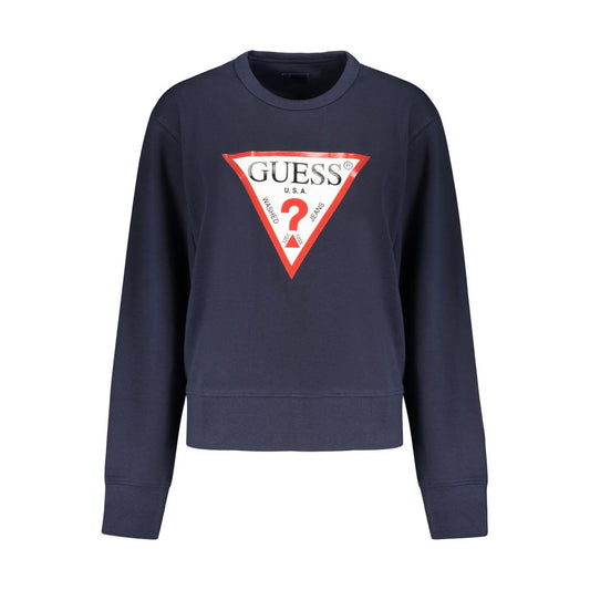 Guess Jeans Blue Cotton Women Sweatshirt