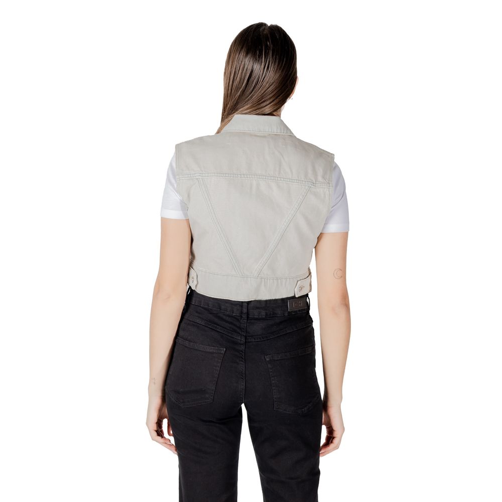 Only Light Blue Cotton Sleveless Jacket 1728,71956299936,Clothing,IT38|XS,IT40|S,IT42|M,IT44|L,Jackets & Coats - Clothing,Light Blue,New with tags,Only,Sleveless Jacket - Jackets & Coats - Clothing,Women