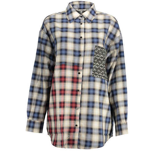 Desigual Blue Cotton Women Shirt