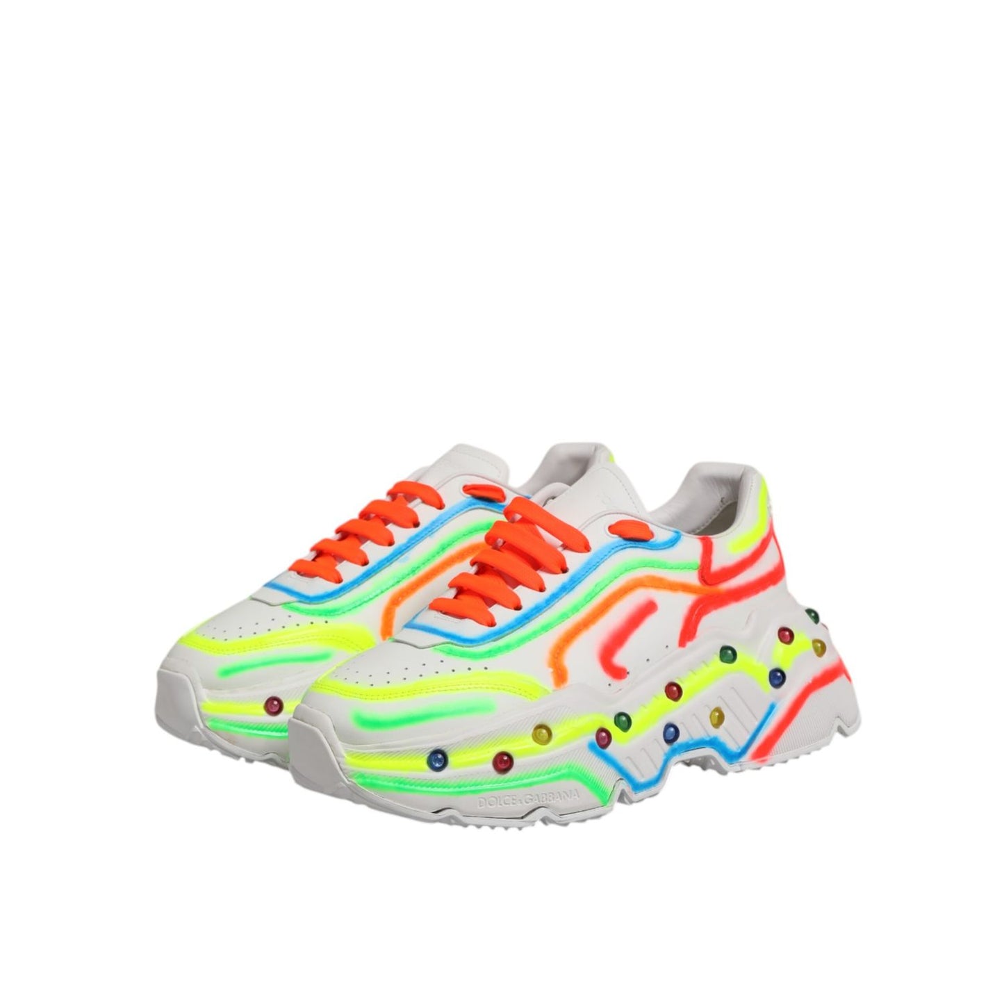 Dolce & Gabbana Multicolor Daymaster Low Top Sneakers Shoes Dolce & Gabbana