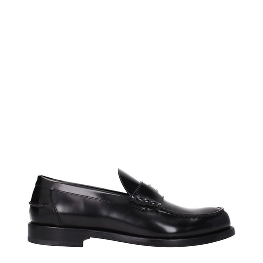 Givenchy Black Leather Slip-On Loafers 1728,75667636384,Black,EU40/US7,Givenchy,Loafers - Shoes,Men,New with tags,Shoes,Slip-On Loafers - Loafers - Shoes